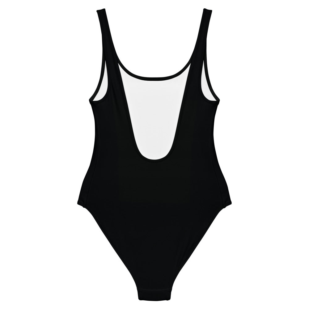 Love Fights Black One-Piece Swimsuit